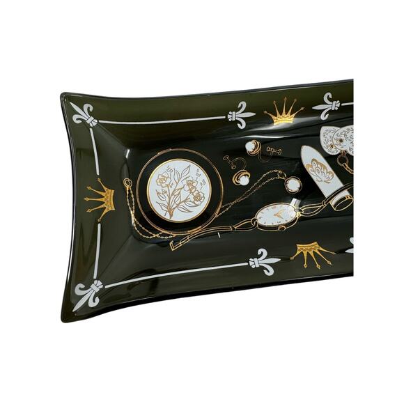 Vintage Gold and black trinket tray - Picture 11 of 13